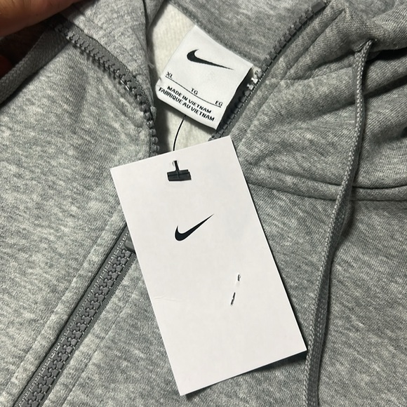 Nike Gray full Zip Up hoodie Nike blank salesmen sample - Picture 2 of 2